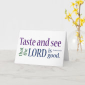 味見して見て…プサルム34:8 カード (黄色い花)