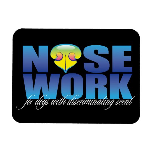 味覚のある犬のための犬のノセワーク マグネット (横)