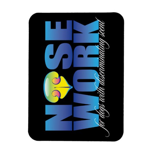 味覚のある犬のための犬のノセワーク マグネット (縦)