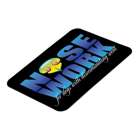 味覚のある犬のための犬のノセワーク マグネット (左側)