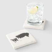 味覚試験休止 ストーンコースター (横)