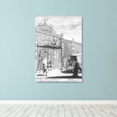 味、またはバーリントン門, 1732 キャンバスプリント (インサイチュ (ウッドフロア))