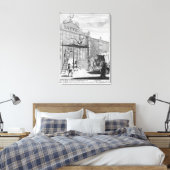 味、またはバーリントン門, 1732 キャンバスプリント (インサイチュ (寝室))