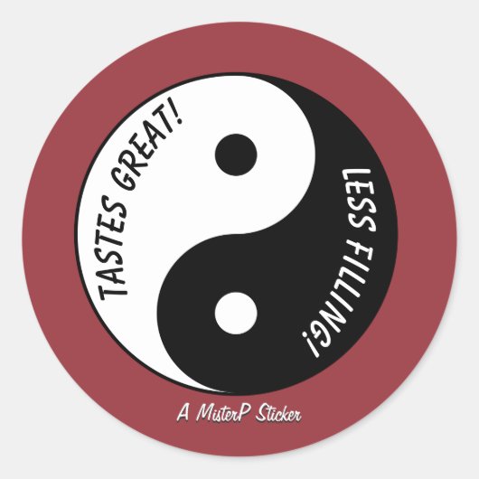 味/素晴らし充填を減らす – MisterPシール ラウンドシール (正面)