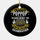 呼おもしろいび出されるためにポポクールップと呼ばれる セラミックオーナメント (裏面)