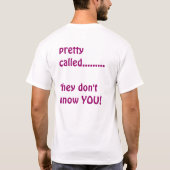 呼ばれるかわいらしい Tシャツ (裏面)