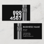 呼びますqrコード(カスタマイズ可能な色)を 名刺 (正面/裏面)