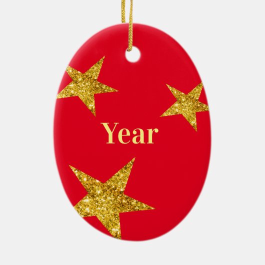 呼びエレガント出しサインのクリスマス装飾 セラミックオーナメント (裏面)