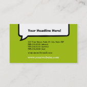 呼び出しの名刺 名刺 (裏面)