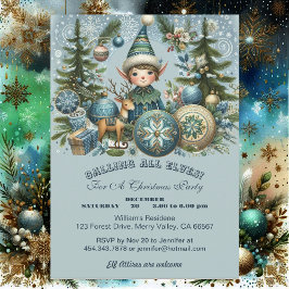 呼び出し全小妖精や小人雪片Hailクリスマスパーティー 招待状