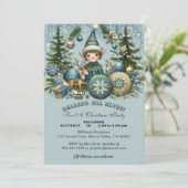 呼び出し全小妖精や小人雪片Hailクリスマスパーティー 招待状 (スタンド正面)