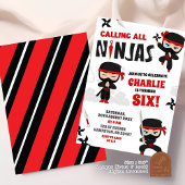 呼び出し全忍者ボーイ誕生日 招待状