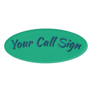 呼び出し記号名バッジ 名札