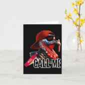 呼び出しmeターキーハンター狩りシーズンカワイトルコH カード (黄色い花)