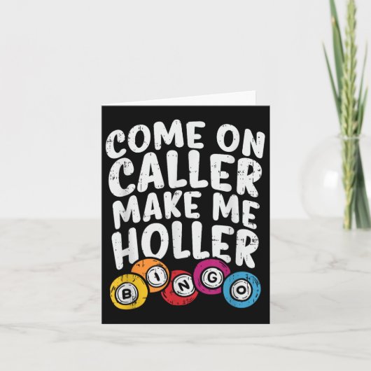 呼び来出し側でMe Holler Bingo Playerおもしろい Gを作成 カード (正面)