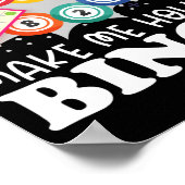 呼び来出し元のMake Me Holler Bingoラッキーおもしろい ポスター (角)