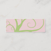 呼ぶ/名刺細い小型モダンな木 コーリングカード (裏面)