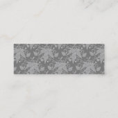 呼べ！シルバーテレフォンデートすることプロファイルカード スキニー名刺 (裏面)