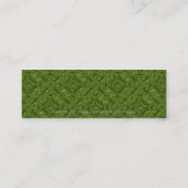 呼べ!電話(緑)デートすることプロファイルカード2 スキニー名刺 (裏面)