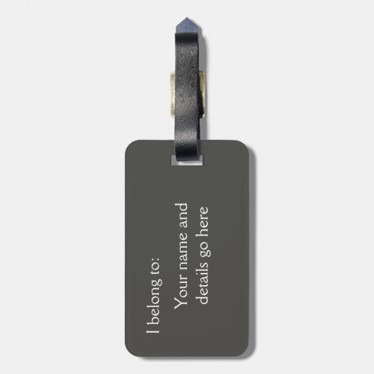 呼出しアヒル ラゲッジタグ (裏面縦)