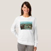 呼出し建物からの都市の空中写真 Tシャツ (正面フル)
