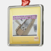 呼出し1-800-LOLCATS メタルオーナメント (左)