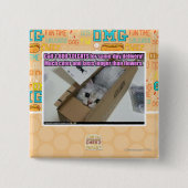 呼出し1-800-LOLCATS 缶バッジ (正面)