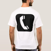 呼出しTシャツを気にする誰か Tシャツ (裏面)