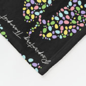 呼吸おもしろいセラピストセラピー肺幸福 フリースブランケット (角)