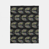 呼吸おもしろいセラピストセラピー肺幸福 フリースブランケット (正面)