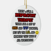 呼吸おもしろいセラピスト...OMG WTFロール セラミックオーナメント (右)