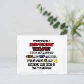 呼吸おもしろいセラピスト...OMG WTFロール ポストカード (スタンド正面)