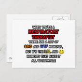 呼吸おもしろいセラピスト...OMG WTFロール ポストカード (正面/裏面)