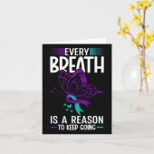 呼吸が自殺を防ぐ理由である カード (黄色い花)