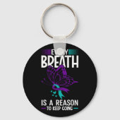 呼吸が自殺を防ぐ理由である キーホルダー (正面)