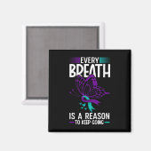 呼吸が自殺を防ぐ理由である マグネット (正面/裏面)