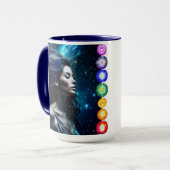 呼吸して解放する |美しいEtherealの女性 マグカップ (正面左)