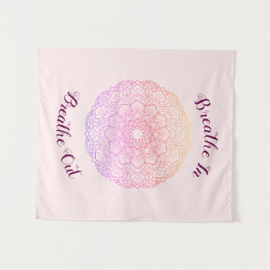 呼吸します壁のタペストリーを呼吸して下さい タペストリー (正面(横))