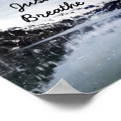 「呼吸しろ」 非合理的引用文 ポスター (角)