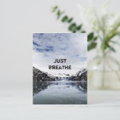 「呼吸しろ」 非合理的引用文 ポストカード (スタンド正面)