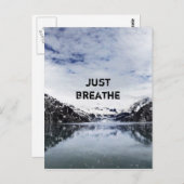 「呼吸しろ」 非合理的引用文 ポストカード (正面/裏面)