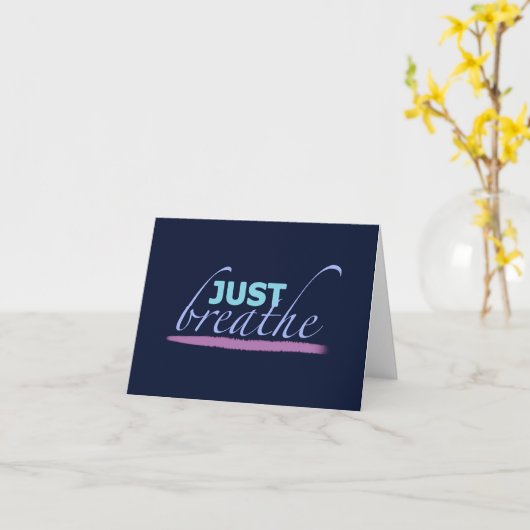 呼吸する カード (黄色い花)