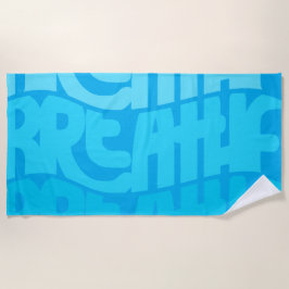 呼吸する ビーチタオル
