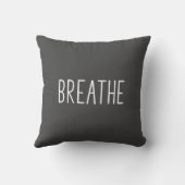 呼吸する |ボホシンプルやる気を起こさせるグレイ クッション (裏面)