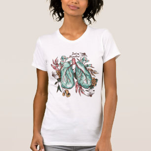 呼吸する 肺 T-シャツ Tシャツ