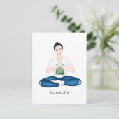 呼吸すリラックスる ポストカード (スタンド正面)
