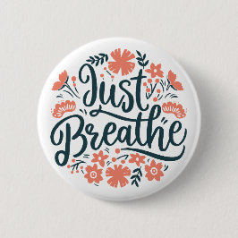 呼吸だけでリマインダーフローラ 缶バッジ