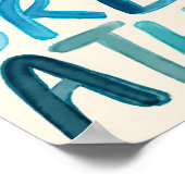 呼吸だけで励ましの引用文 カラフル ポスター (角)