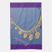 呼吸とドヨガラスベガススタイル キッチンタオル (縦)