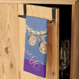 呼吸とドヨガラスベガススタイル キッチンタオル